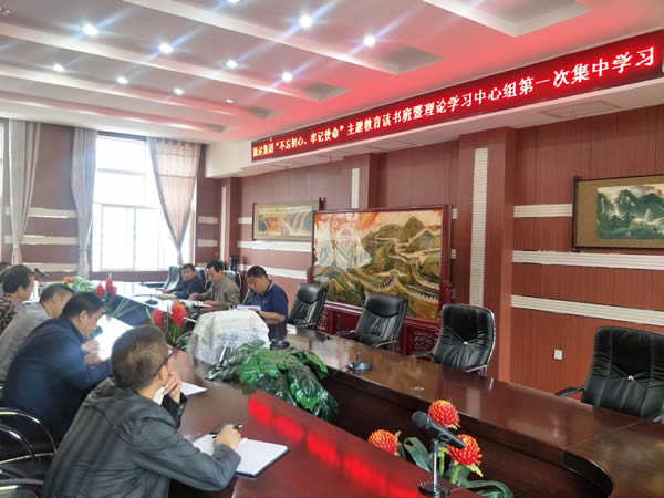 隴運(yùn)集團(tuán)公司召開(kāi)“不忘初心、牢記使命”主題教育讀書班暨理論學(xué)習(xí)中心組第一次集中學(xué)習(xí)會(huì)議