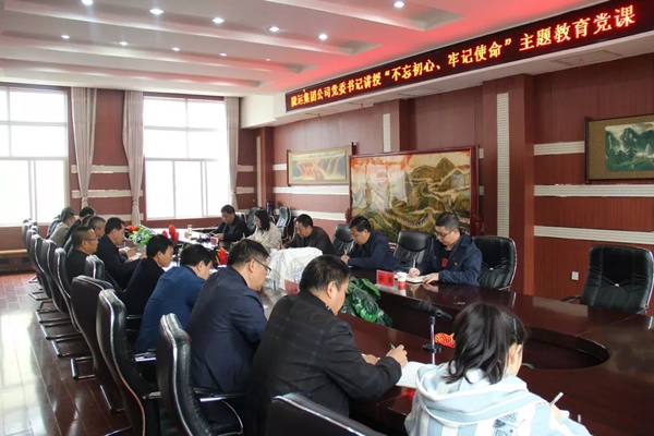 隴運(yùn)集團(tuán)公司召開“不忘初心、牢記使命”主題教育專題黨課