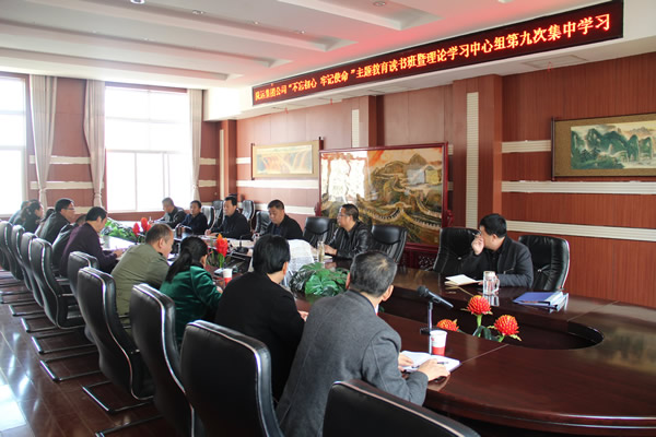 隴運集團(tuán)公司黨委召開“不忘初心、牢記使命”主題教育讀書班暨理論學(xué)習(xí)中心組第九次集中學(xué)習(xí)（擴大）會議